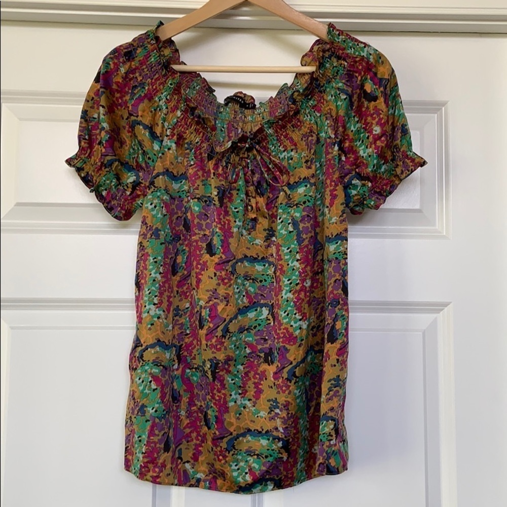 LIMITED Short sleeve multicolor blouse sz small